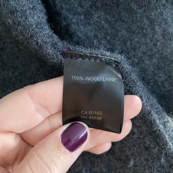 Parkhurst Sweater Size Small Grey 100% Wool Open Front Cardigan Thick Cozy - Picture 9 of 10